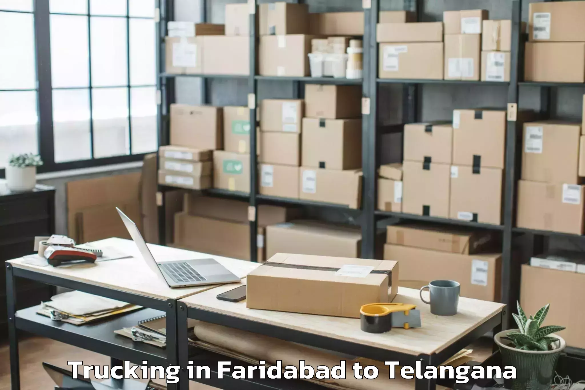 Book Faridabad to Devarkonda Trucking Online